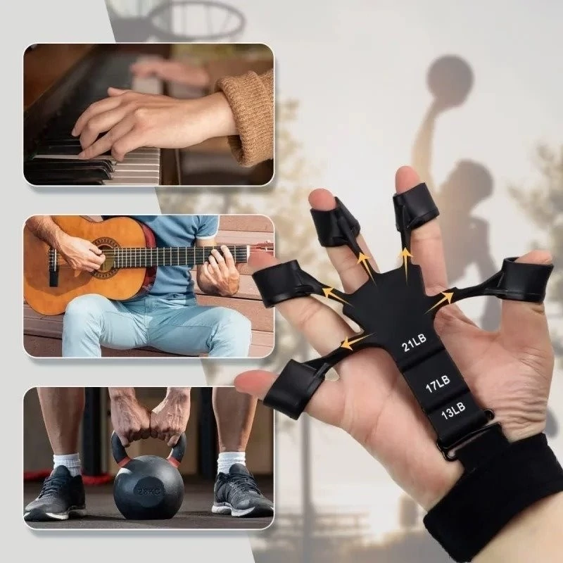 کش تقویت انگشت و ساعد سه کاره گریپستر مدل Gripster-03530